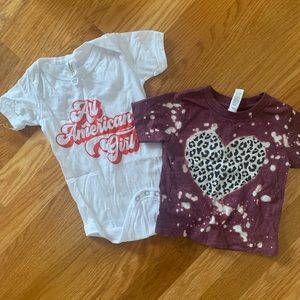 6-12 month bodysuit and tee set